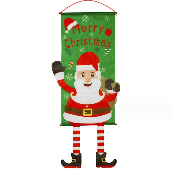 Glædelig Jul Hængende Banner, Festlig Dør, Vindue og Væghæng Style5