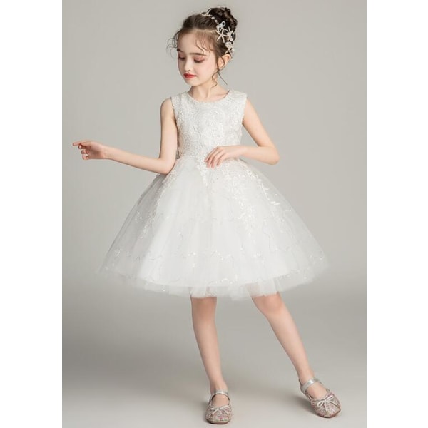 Spetssida Princess Tutu barnklänningar White 160CM