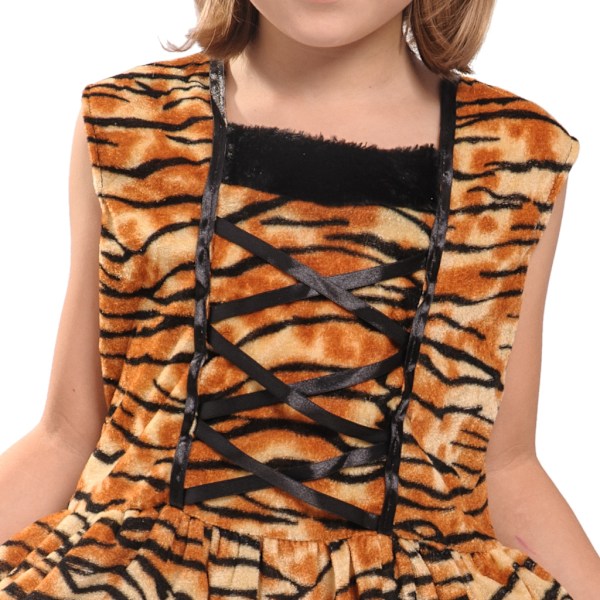 Tigerdräkt för flickor Halloween Djur Fancy Dress XL