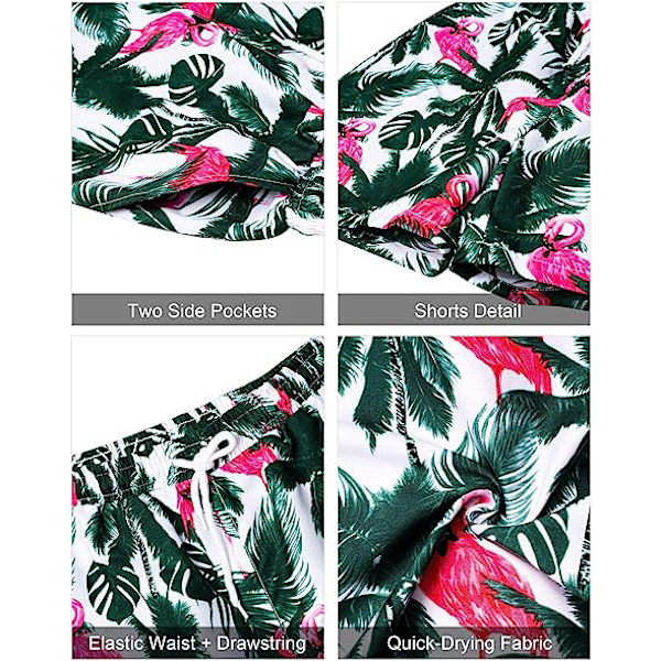 Hawaiian skjorta och shorts set för män Style 3 L