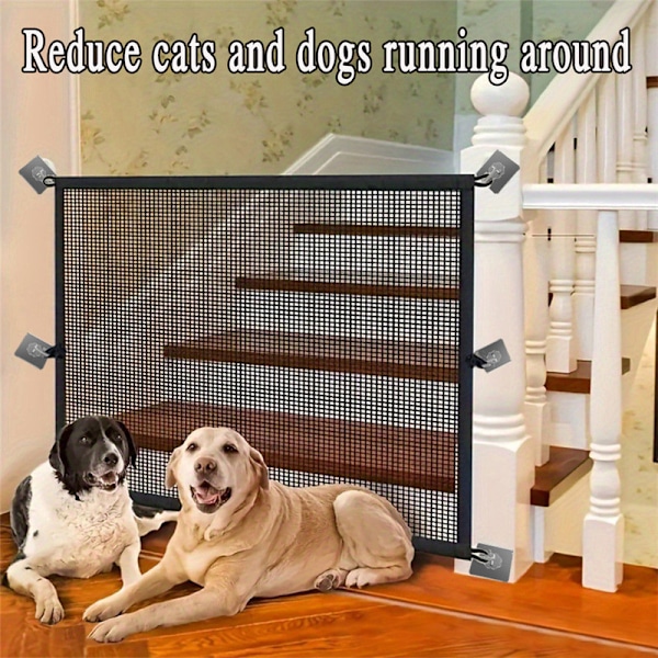 Hundgrind för Trappor Husdjursgrindar för Huset 110*72cm