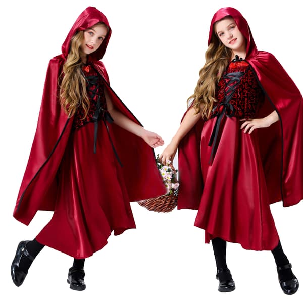 Rödluvan Halloween kostym 110cm