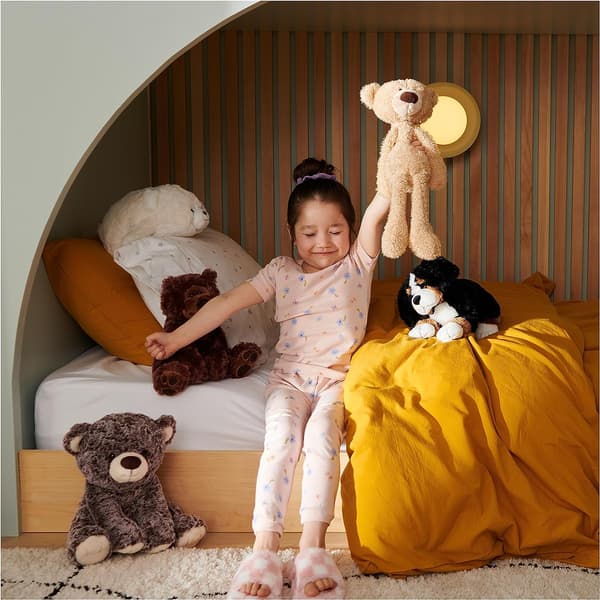 Fuzzy Teddy Bear, Premium Plysjdyr Dark brown