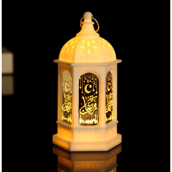 Vintage dekorativa ljus Ramadan lykta white