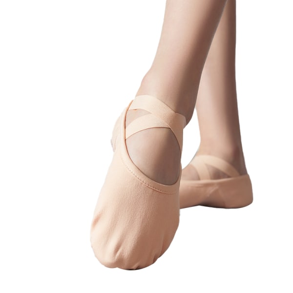 Balettdansskor Split Sole Platt Gymnastik Danstofflor 32