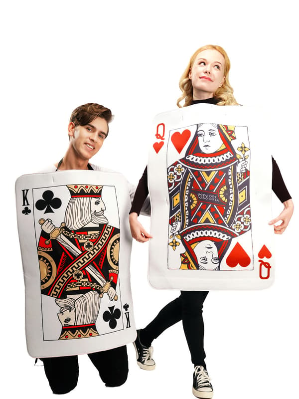 Hjerter Dame Kort Kostyme Style1
