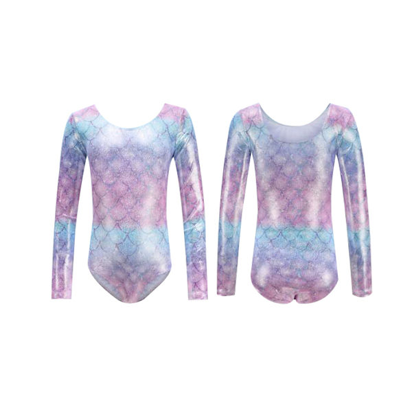 Tjejer Leotards One-Piece Färgglada Danskläder purple 140cm