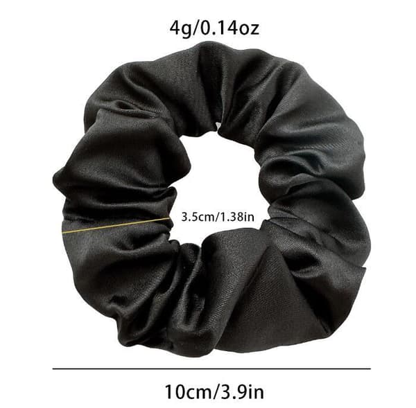 Silke Scrunchies Hårelastikker til Kvinder - Blød Sød Satin Silke Scrunchie til Krøllet Tykt Hår 6-pak polychrome