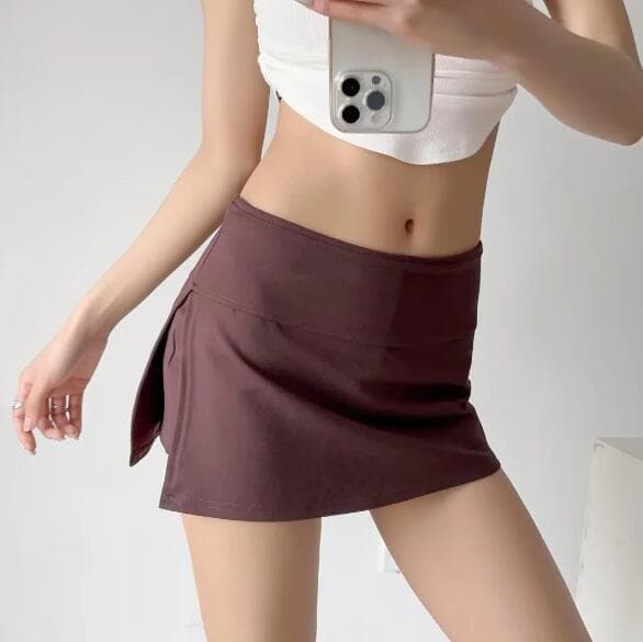 Damer casual delad fåll Mini Bodycon-kjol white M