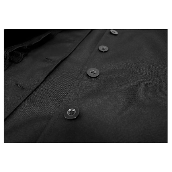 Gothic Steampunk Viktoriansk Renässans Medeltida Jacka för Kvinnor black M