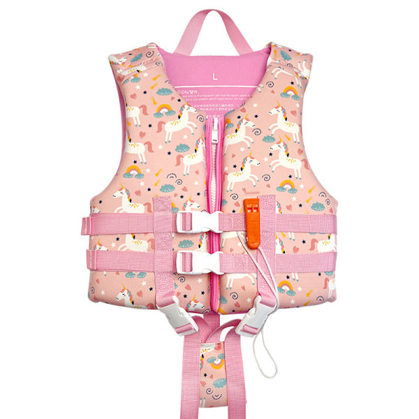 Barnevest, for barn som veier 50-90 lbs, perfekt for basseng, strand, båt pink S