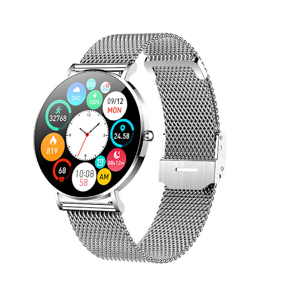 Smartklocka för Kvinnor, Vattentät Smartwatch Silver