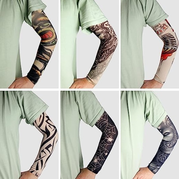 10 st tillfälliga tatueringsärmar set