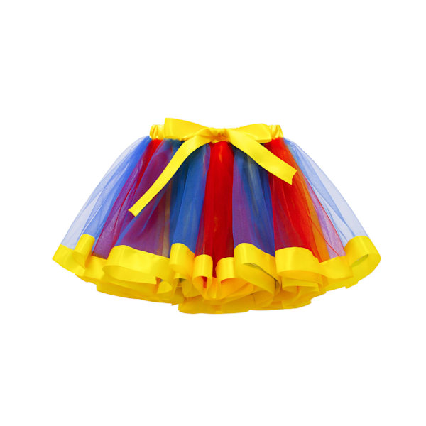 Flickor Clown Kostym Klänning Cirkus Cosplay Set red