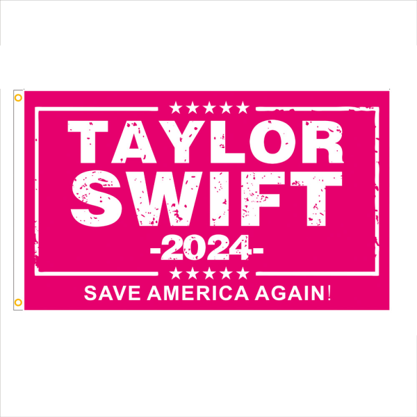 Taylor 2024 Flag 3x5 ft Pink Musiker Flag Style 1