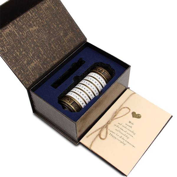 Da Vinci -koodin Mini Cryptex Lukkopalapelilaatikot Piilotetuilla Lokeroilla Color 3