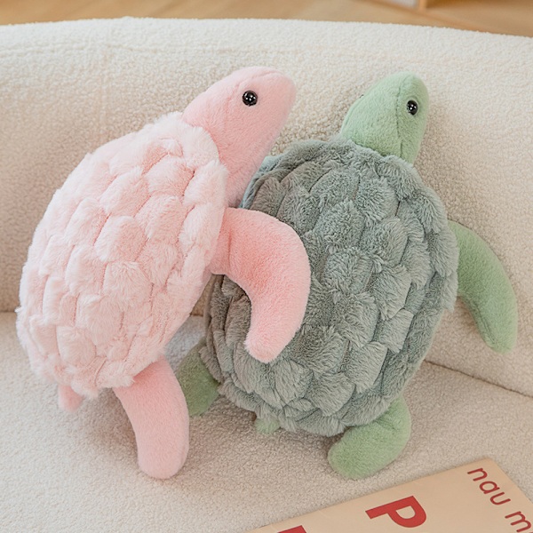 Turtle Plyschdjur för Vuxna, Plyschkudde Leksak för Present Alla Hjärtans Dag Födelsedag green 28cm