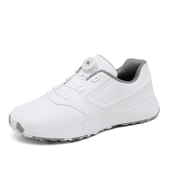 Dame Golf Sko Spikeless Vanntett Golf Sport Sneakers White Grey 40