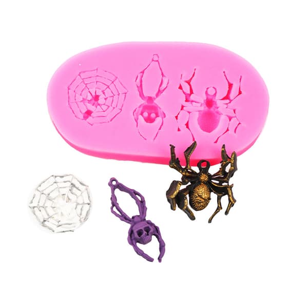 Halloween Silikonform Pumpa Skalle Skelett Silikonform Set
