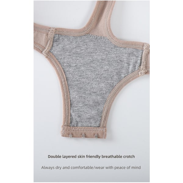 Sömnlös Formgivande Helkroppsshaper Tanga Bodysuit Khaki M