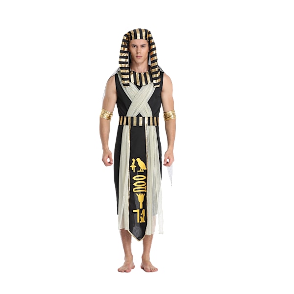 Cleopatra-kostym för kvinnor, Farao-kostym för män Man M
