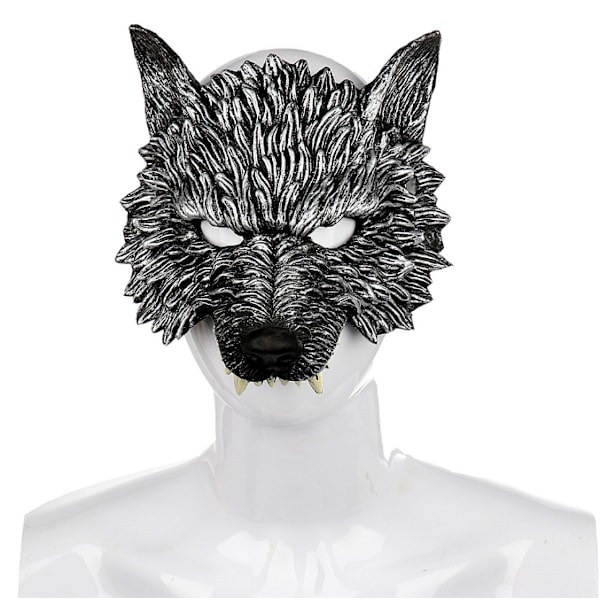 Wolf Mask Halloween Half Face Werewolf Mask