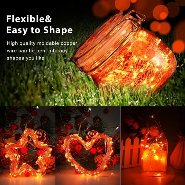33ft 100 LED Oranssit Valot Halloweeniin Yellow 3m