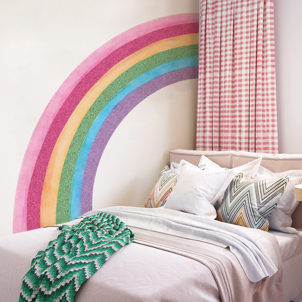 Rainbow väggdekaler Peel and Stick, Rainbow väggdekaler Colorful