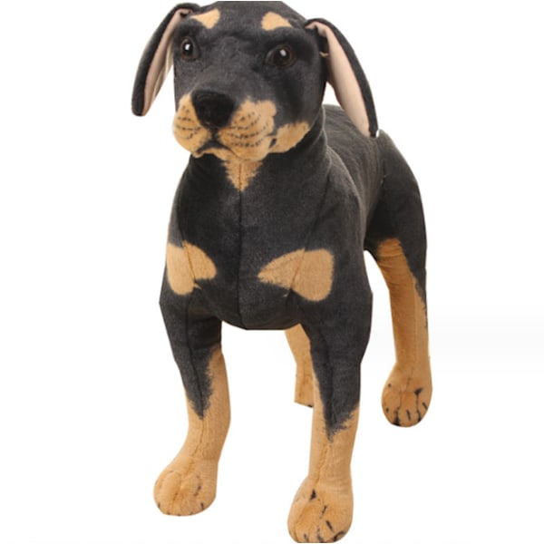 Plushdjur i svart labrador/pitbull-mix 70cm