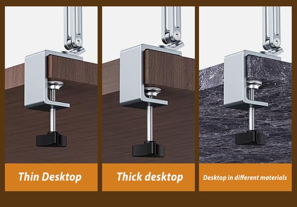 Telefonholder til seng og skrivebord, Tablet Stativ Telefonholder iPad Holder til skrivebordsmontering silver