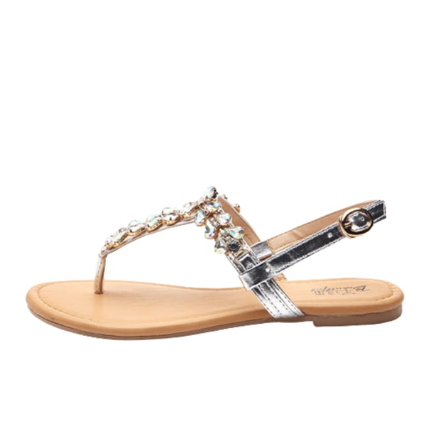 Rhinestone Sandaler til Kvinder - Flade Sandaler Flip Flop 43