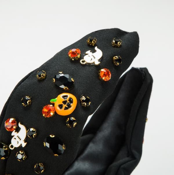 Halloween Spöklikt Pumpa Hårband Black