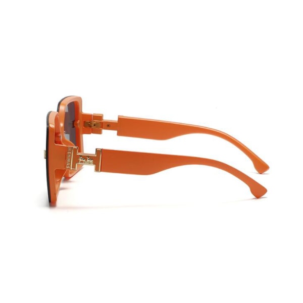 Kvinnors fyrkantiga solglasögon med UV-skydd orange