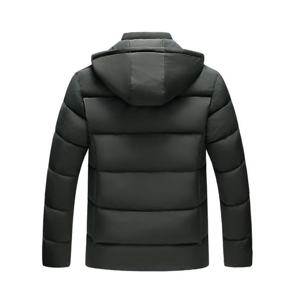 Vintervarm hetteparkas for menn Green XL