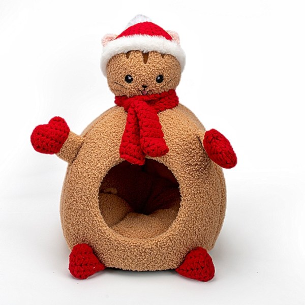 Julkattsäng, Kan Användas Som Julkattslåda Khaki M