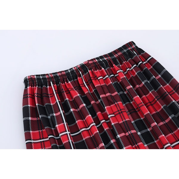 Mjukt Silke Långärmad Dam Plaid Skjorta Pyjamas Zebra M