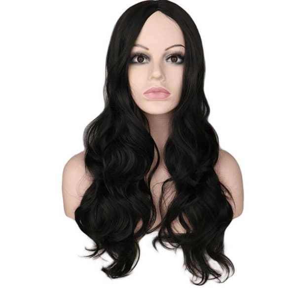 Barbie Peruk Cos Ljusblond Medium Peruk Black
