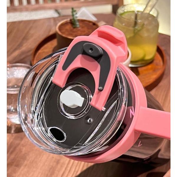 1200ML Håndholdt Stor Kapacitet Rustfrit Stål Kande Black