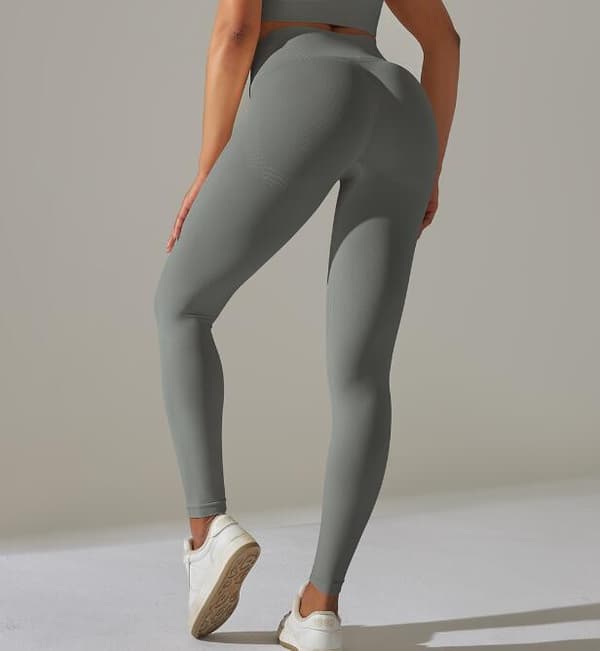 Solidfarget Stretch Yoga-tøy Gray L