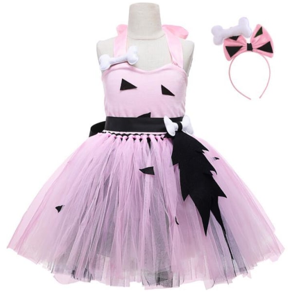 Flickor Halloween Dress Up Princess Poncho Dress Pink 2T