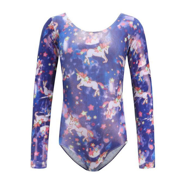 Tjejer Leotards One-Piece Färgglada Danskläder purple 140cm