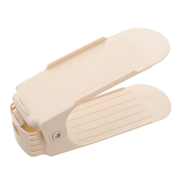 Shoe Organizer dubbla lager skor förvaringsställ khaki