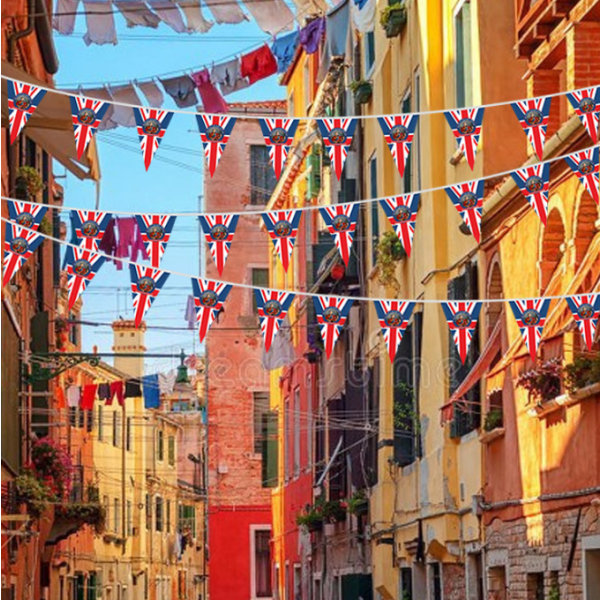 Union Jack King Charles III kröningsbanner Style 6