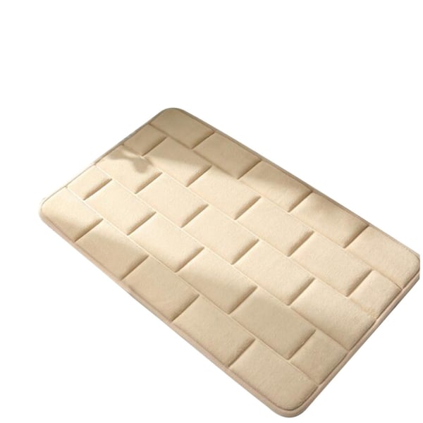 Superabsorberende Hurtigtørrende Badeværelsessvamp Gulvmåtte khaki 50*80CM