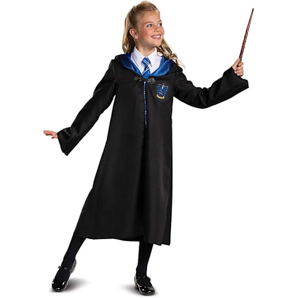 Harry Potter Barnas Klassisk Slytherin Kåpe Kostyme Blue-Adult L