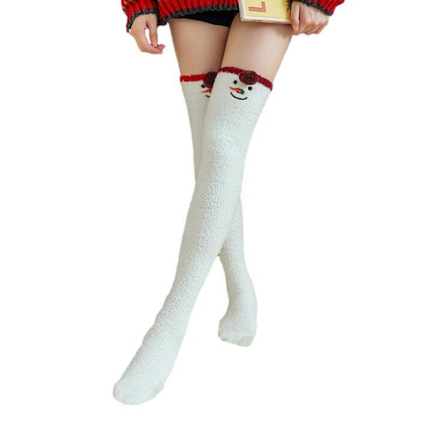 Coral Velvet Joulupolvisukat (pari) Snowman