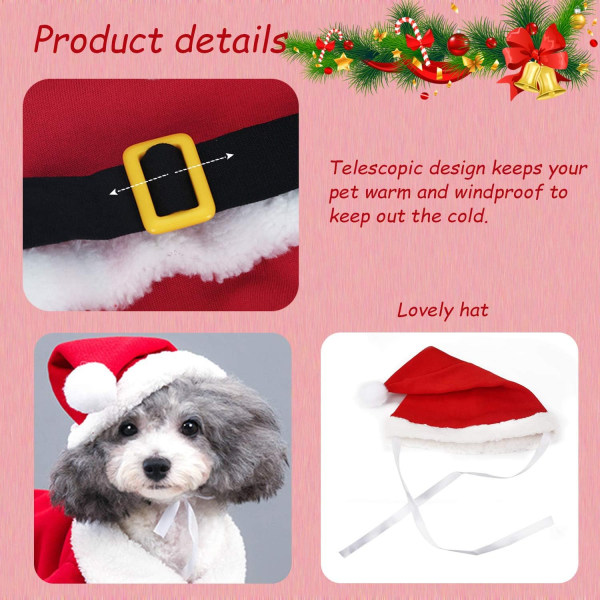 Jultomtens små hunddräkt för husdjurskläder Style2 XL