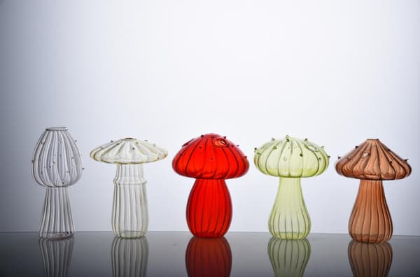 Hydroponiska växtvaser Mushroom Glas Bud Vases Style 3