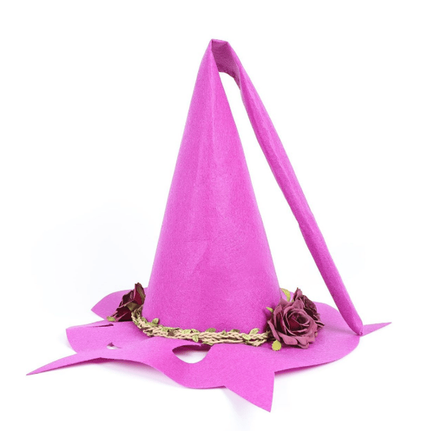 Vuxenhatt Häxhattdräkt rose red