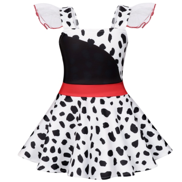 Flickor Polka Dots Ladybug Dress Up Kostym white 150cm